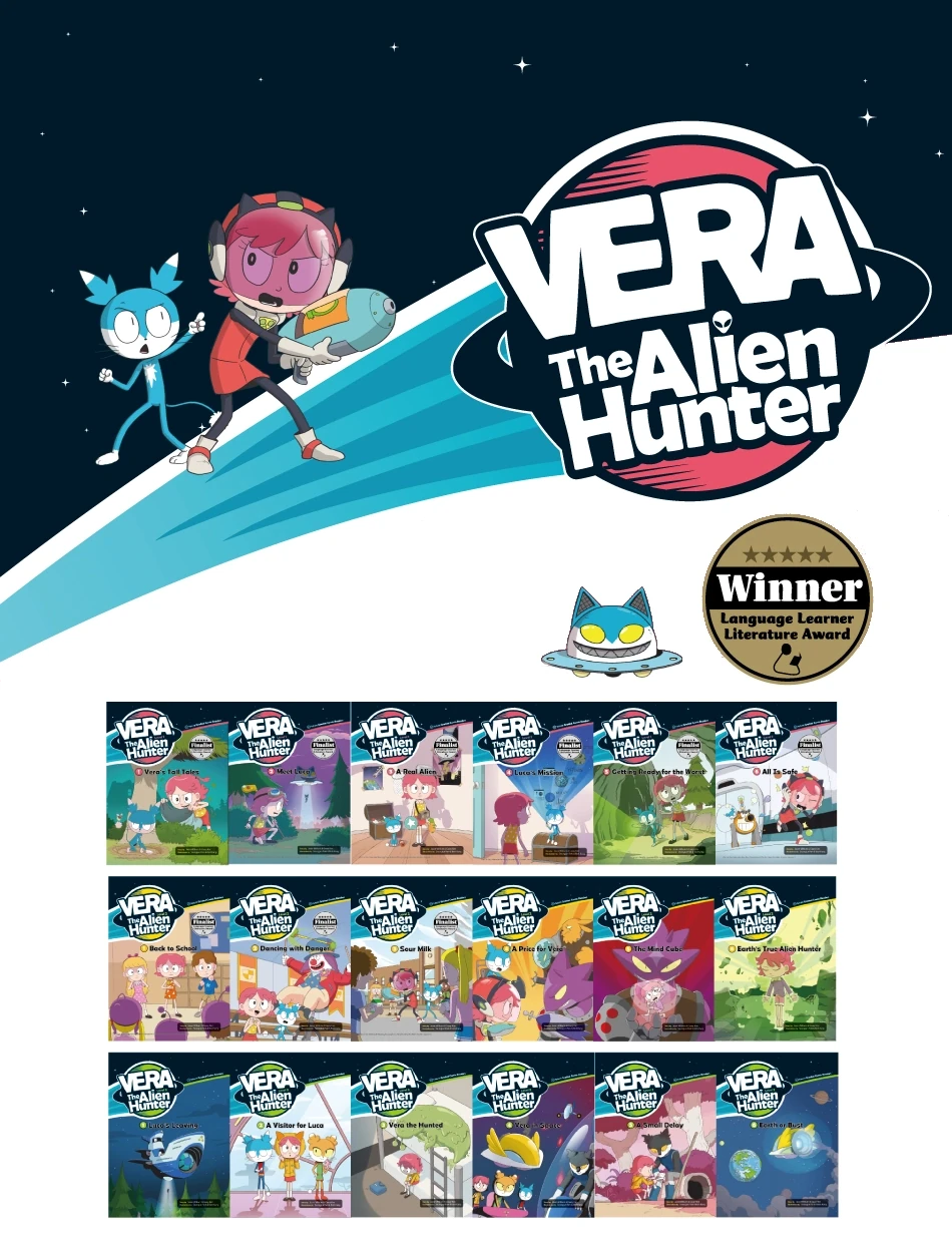 Seria komiksów dla dzieci po angielsku - Vera the Alien Hunter