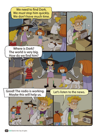 Comic In English for children Magic Adventures Level 3 Story 2