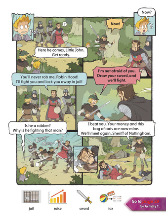 Comic In English for children School Adventures Level 2 Story 6