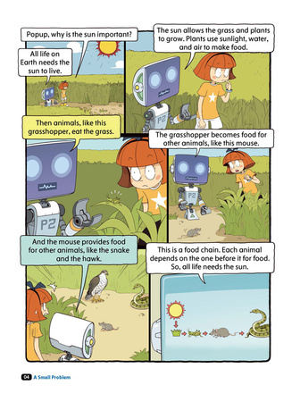 Comic In English for children School Adventures Level 3 Story 4