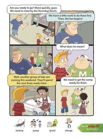 Comic In English for children School Adventures Level 1 Story 6