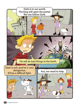 Comic In English for children Magic Adventures Level 3 Story 1