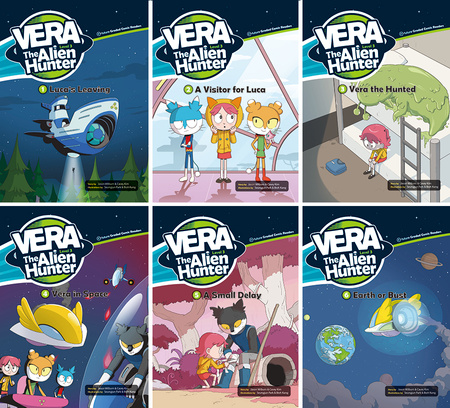 6 comics in English for children Vera The Alien Hunter Level 3