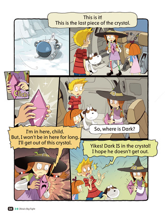 Comic In English for children Magic Adventures Level 3 Story 6