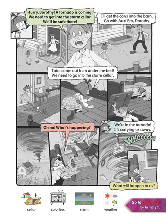 Comic In English for children School Adventures Level 2 Story 4