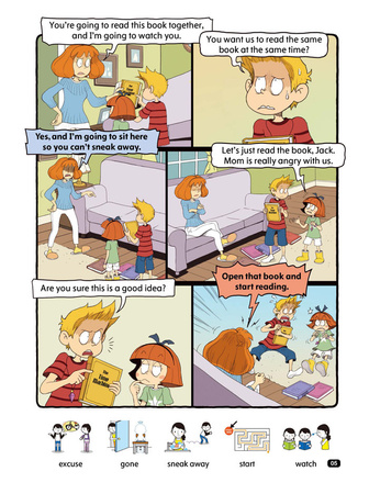 Comic In English for children School Adventures Level 2 Story 5