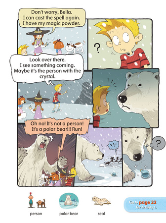 Comic In English for children Magic Adventures Level 3 Story 5