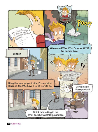 Comic In English for children School Adventures Level 2 Story 3