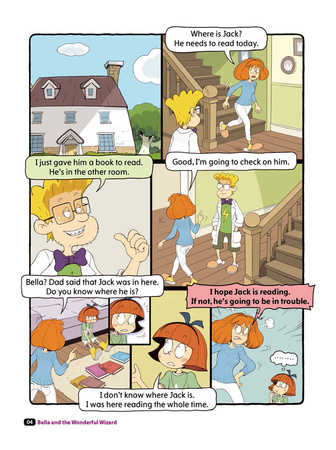 Comic In English for children School Adventures Level 2 Story 4