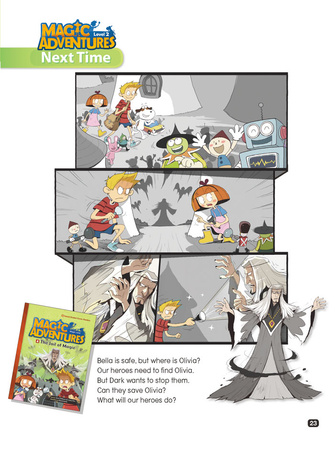 Comic In English for children Magic Adventures Level 2 Story 3