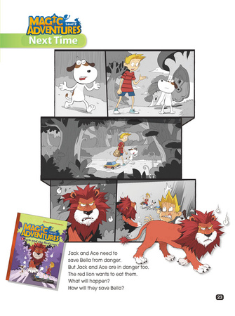 Comic In English for children Magic Adventures Level 2 Story 2