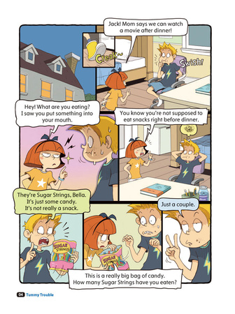 Comic In English for children School Adventures Level 3 Story 3