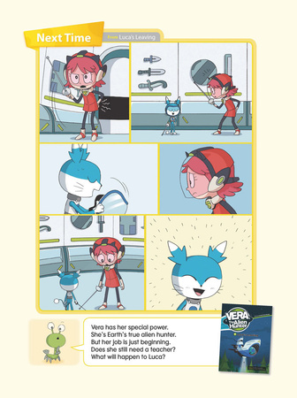 Comic book for children in English Vera The Alien Hunter Level 2 Story 6