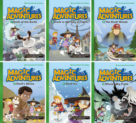 6 komiksów po angielsku dla dzieci Magic Adventures Level 3