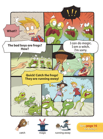 Comic In English for children Magic Adventures Level 1 Story 4