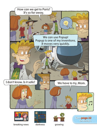 Comic In English for children Magic Adventures Level 3 Story 2