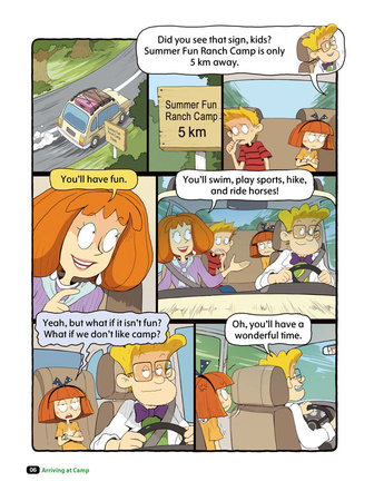 Comic In English for children School Adventures Level 1 Story 1