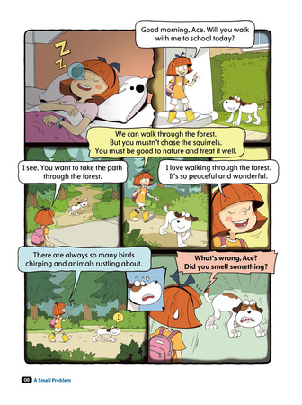 Comic In English for children School Adventures Level 3 Story 4