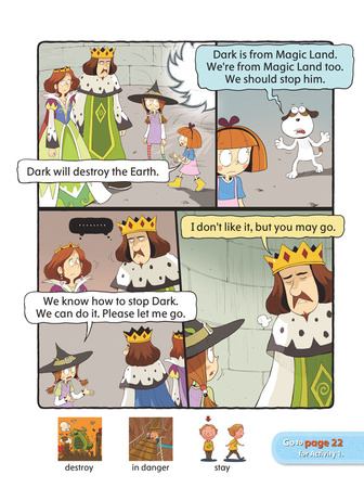 Comic In English for children Magic Adventures Level 3 Story 1