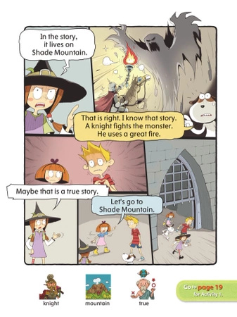 Comic In English for children Magic Adventures Level 2 Story 6