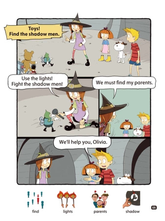 Comic In English for children Magic Adventures Level 2 Story 6