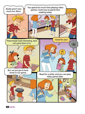 Comic In English for children School Adventures Level 2 Story 1