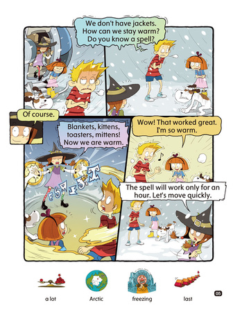 Comic In English for children Magic Adventures Level 3 Story 5