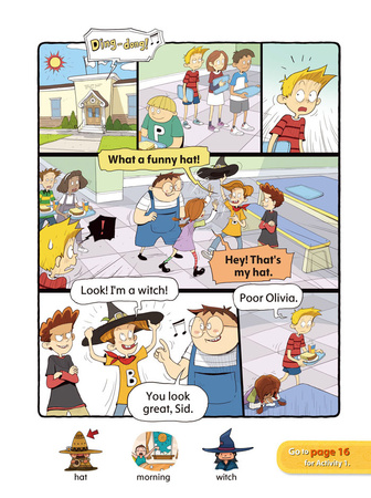 Comic In English for children Magic Adventures Level 1 Story 1