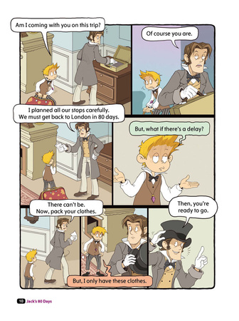 Comic In English for children School Adventures Level 2 Story 3