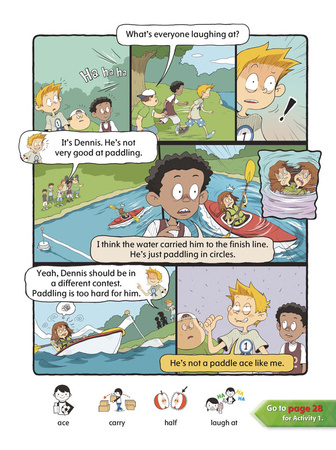 Comic In English for children School Adventures Level 1 Story 4