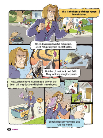 Comic In English for children School Adventures Level 2 Story 1