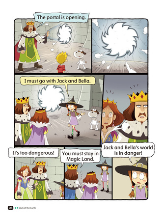 Comic In English for children Magic Adventures Level 3 Story 1