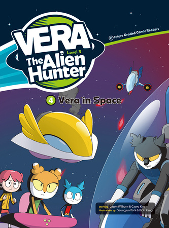 Comic book for children in English Vera The Alien Hunter Level 3 Story 4