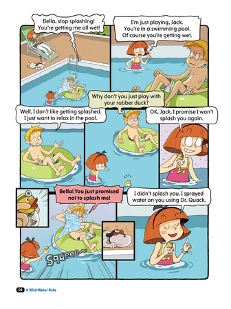 Comic In English for children School Adventures Level 3 Story 5