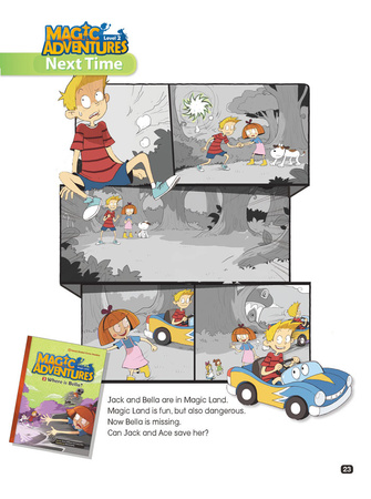 Comic In English for children Magic Adventures Level 2 Story 1