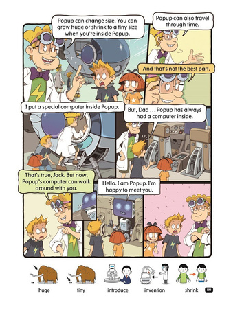 Comic In English for children School Adventures Level 3 Story 1