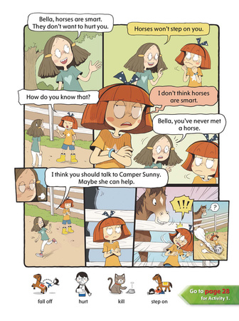 Comic In English for children School Adventures Level 1 Story 3