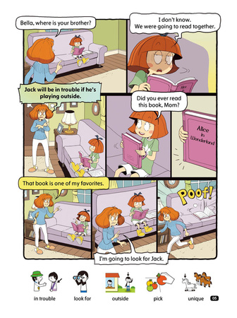 Comic In English for children School Adventures Level 2 Story 2