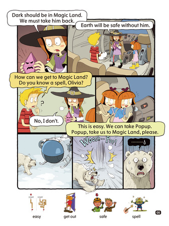 Comic In English for children Magic Adventures Level 3 Story 6