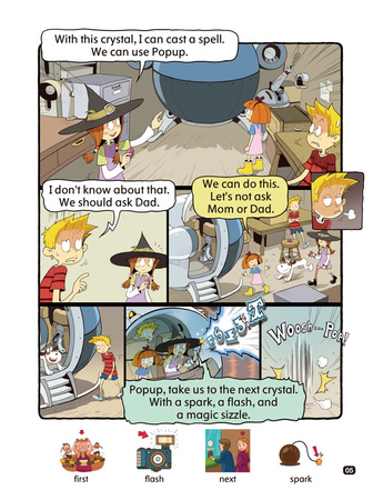 Comic In English for children Magic Adventures Level 3 Story 4