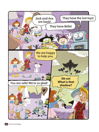 Comic In English for children Magic Adventures Level 2 Story 4