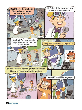 Comic In English for children School Adventures Level 3 Story 1