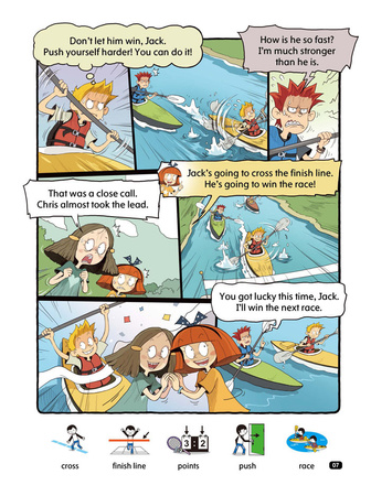 Comic In English for children School Adventures Level 1 Story 4