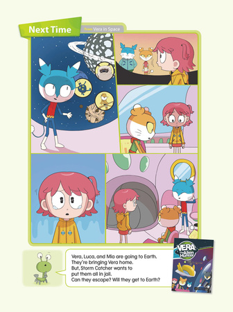 Comic book for children in English Vera The Alien Hunter Level 3 Story 3