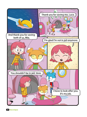 Comic book for children in English Vera The Alien Hunter Level 3 Story 4