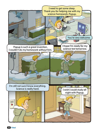 Comic In English for children School Adventures Level 3 Story 2