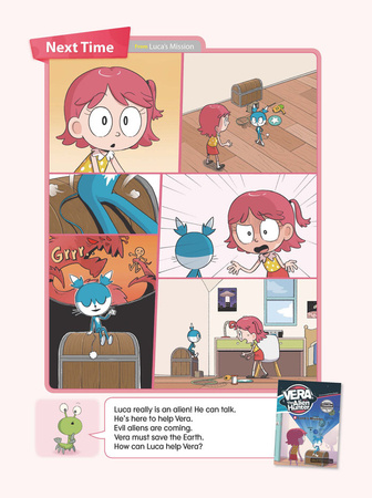 Comic book for children in English Vera The Alien Hunter Level 1 Story 3