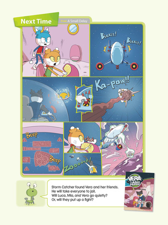 Comic book for children in English Vera The Alien Hunter Level 3 Story 4