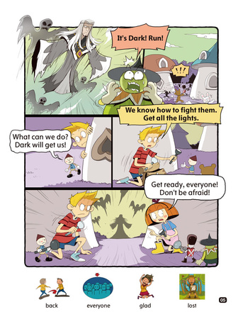 Comic In English for children Magic Adventures Level 2 Story 4