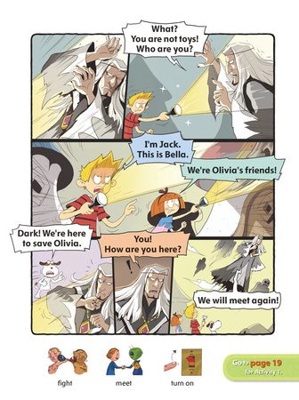 Comic In English for children Magic Adventures Level 2 Story 4